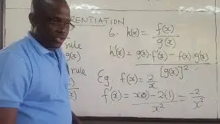 MATH101-LEC39: Differentiation - Rules (Product and Quotient) - Part 2