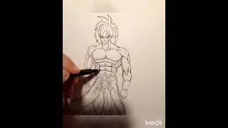inking broly #manga #anime #onepiece #dragonball #broly #dbz #dbs #ink #art #artist #pencildrawing