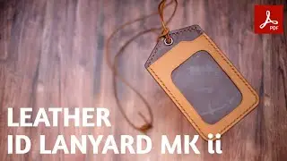 DIY Making Leather ID Lanyard mk ii  | membuat Name Tag | Tutorial & Pattern