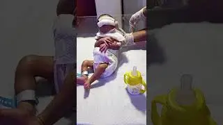 Salman kids care is live! Nebulization  physiotherapy and bottle feeding for a baby 🐥