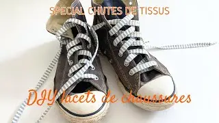 DIY fabriquer des lacets en tissu