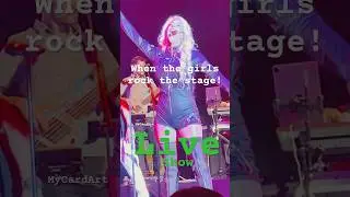 When the girls rock the stage at a live show #mycardart