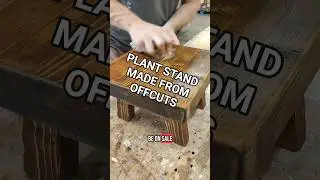 No profit in this plant stand. Made from offcuts #scrapwoodprojects #easywoodworking #reclaimedwood