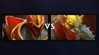 Dragon Knight vs Bounty Hunter Dota 2