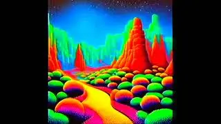 Royalty Free Heavy Metal acid psychedelic Landscapes & Music | AI Generated | LSD trippy visuals