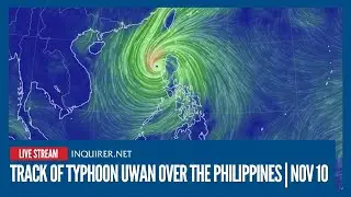 LIVE: Track of Typhoon Uwan over the Philippines | via earth.nullschool.net