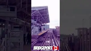 Canada Line SkyTrain arriving at Bridgeport Station in Richmond BC 🚊🍁🇨🇦