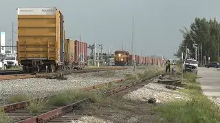 DERAILMENT - Rock Hopper on the GROUND - FEC 945-22 - 7-22-22 - MP 295 - 6:30am