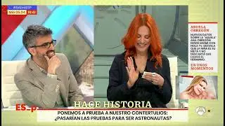 La astronauta Sara García pone un examen sorpresa en Espejo Público