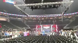Fiserv Forum after the 2021 Wwe Supershow - MILWAUKEE WISCONSIN