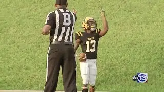 Football player killed by uncle honored by high school football team