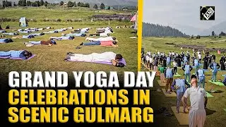 Grand International Yoga Day celebrations in J&K&rsquo;s Gulmarg with scenic backdrop