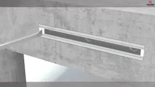 HTA Halfenschienen Curtain Wall Befestigung