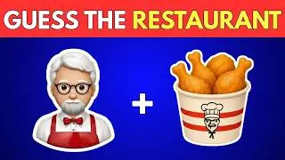 Guess the Fast FOOD Restaurant by Emojis?🍔🍟Best Emoji Quiz 2026 | Dino Quiz