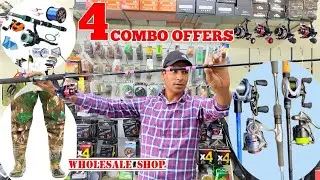 Best Fishing Combo 🎣 Fishing Tackle Wholesale In India 🎣 Fishing Hooks Wholesale Market 🎣 #fishing 