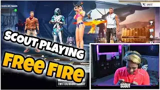 SCOUT Playing Free Fire 😂🔥 || Pubg Streamer Playing Free Fire ||