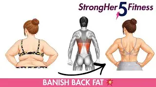 Banish Back Fat 💪 5-Minute Upper Body Workout to Tone Back & Arms | No Equipment