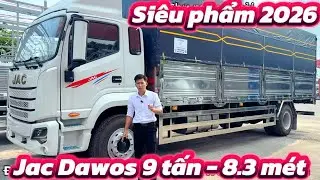 Xe tải Jac Dawos 9 tấn nóc thấp thùng full inox siêu đẹp | Xe tải Jac 9 tấn Dawos 1 gường #jacdawos