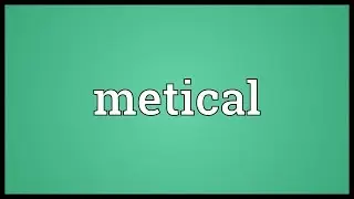 Metical Meaning