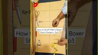 How to Draft Men's Boxer Short Pattern- Ep3 #shorts #cpmshorts #youtubeshorts