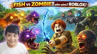 MANCING IKAN BUAT LAWAN ZOMBIE! 😱🎣  ROBLOX