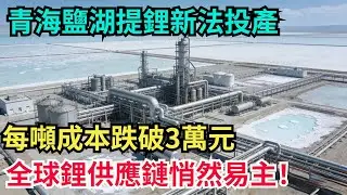 青海鹽湖提鋰新法投產！每噸成本跌破3萬元，全球鋰供應鏈悄然易主！#科普#超級工程#中國基建#建造#中國製造#工程#能源