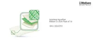 Activheal Aquafiber Ribbon 5 x 5cm Pack of 10 333 0701