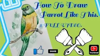 How to draw parrot like this #full video ##atrangi Titoo ke Satrangi drawings. 