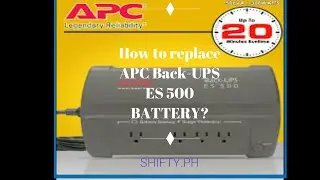 Как заменить аккумулятор модели APC Back - UPS ES 500?