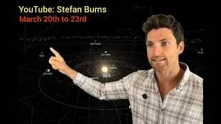 🤯 🔭Neptune, Saturn, Mercury, Venus alignment w/ Moon & Earth. March 20th to 23rd, 2025.