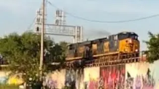 CSX B522 By the Silos