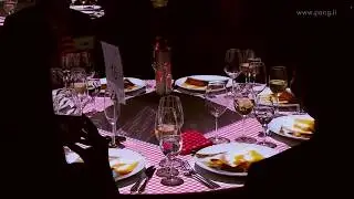 Gala Dinner Table Projection Mapping for 50 Years of Fischer Group, 2019