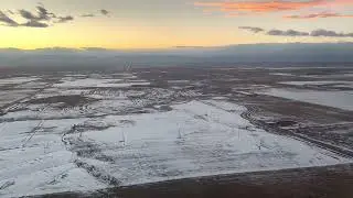Sunset landing in Denver, Colorado