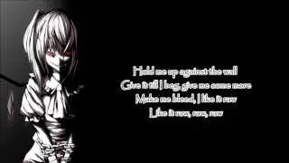 Nightcore - Flesh » Lyrics on Screen «