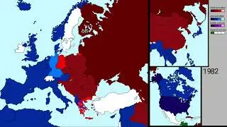 Alternate Cold War USSR vs USA history map