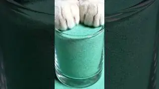 cat kinetic sand forming  #satisfying #ai #asmr