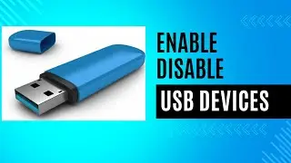 How to Enable or Disable Usb Ports in Windows 10/11.
