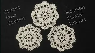 VERY EASY Crochet Doily Coaster | Beginner Friendly Scrap Yarn Crochet Project