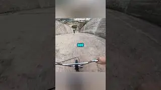 Biker Bombs Insanely Steep Canal🤯Credit@OlaSelsjord