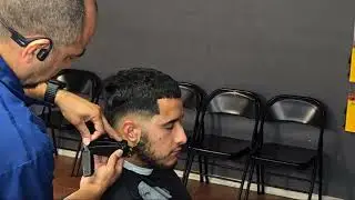 mid fade with oster 76 #barber #menshairstyle #faded #getkrispy #fade #barber #barbershop