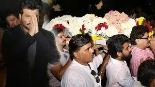 Anil Kapoor At Om Puri's Last Rites Ceremony