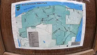 Hiking at Miller Peninsula State Park near Sequim, Washington