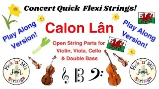 Calon L&acirc;n - Open String 'Tutti' Play-Along for Violin, Viola, Cello & Double Bass.