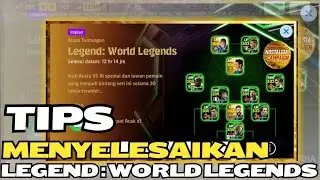 CARA MENYELESAIKAN LAGA VS WORLD LEGEND‼️HANYA DALAM 1 MACTH 😎