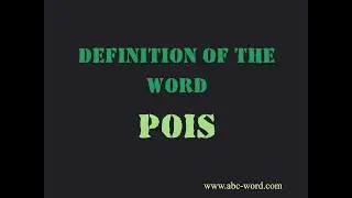 Definition of the word 