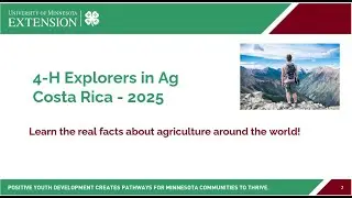 4-H Explorers in Ag visit Costa Rica.