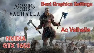Ac Valhalla Best Graphics Settings | Assassins Creed Valhalla Graphics Settings | NVIDIA GTX 1650