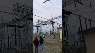 400kv power grid switch yard to 220kv Power Gird live #electrical #vrial #education