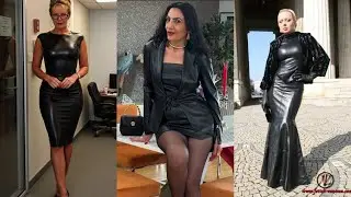 Older Women Leather Party Wear Outfit Ideas For Stylish Elegant looking 