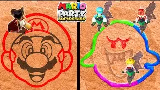 Mario Party Superstars - Mario  vs Luigi vs Peach vs Daisy (Master CPU)